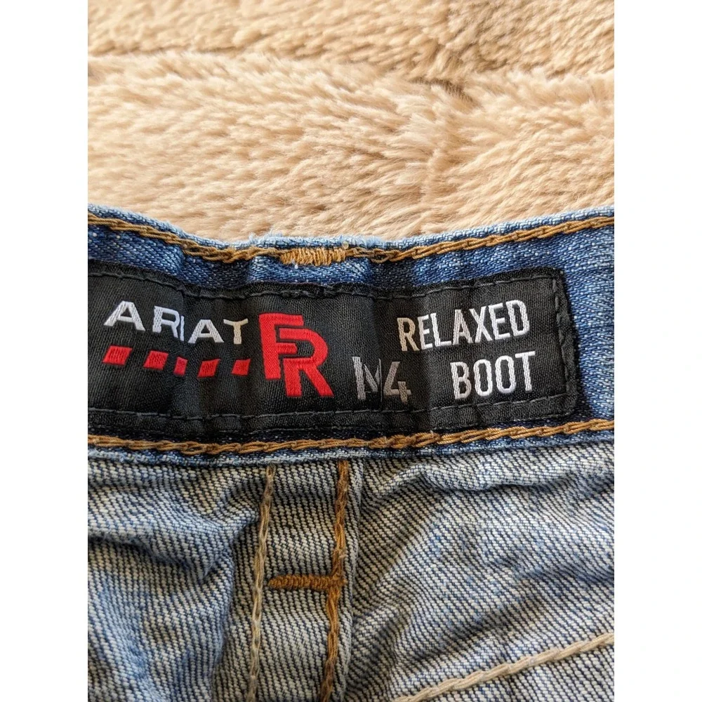 Ariat FR M4 Relaxed Boot Cut Jeans Mens 32x32 Blue Flame Resistant Work Denim